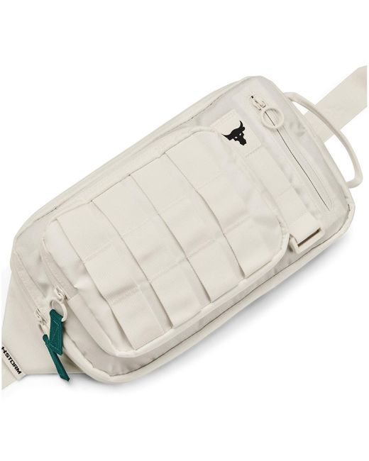 Under Armour Natural Project Rock Waist Bag White One Size