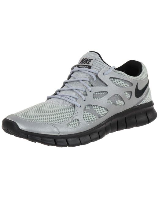 Nike Free Run 2 537732-009 Low-Top Sneaker Grau in Black für Herren
