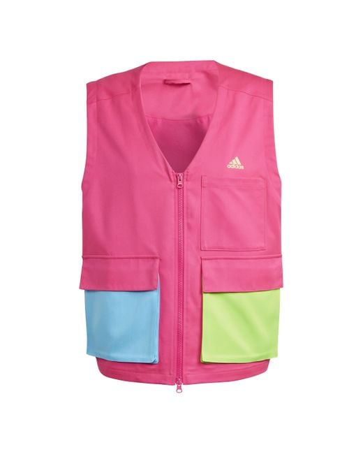 adidas M Kc Vest in Pink for Men Lyst UK