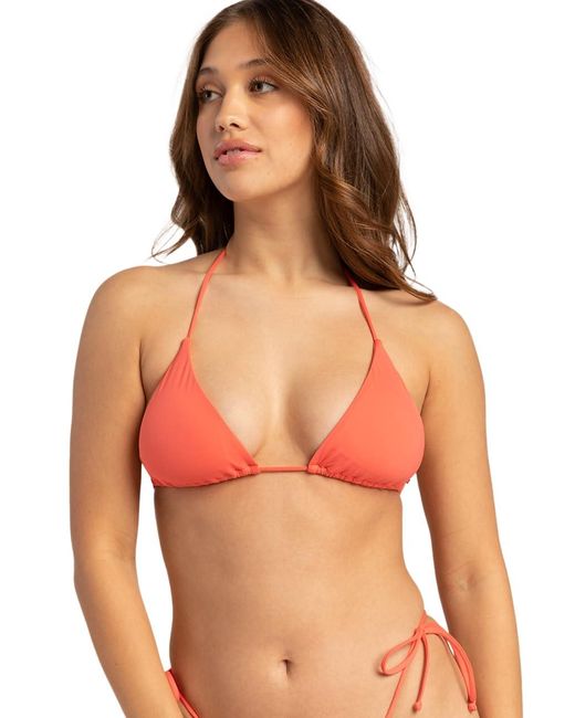 O'neill Sportswear Red S Swim Saltwater Solids Venice Triangle Bikini Top