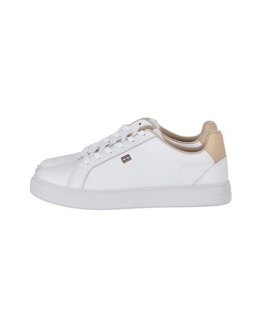 Tommy Hilfiger Essential Court Sneaker Fw0fw07686 Cupsole in het White