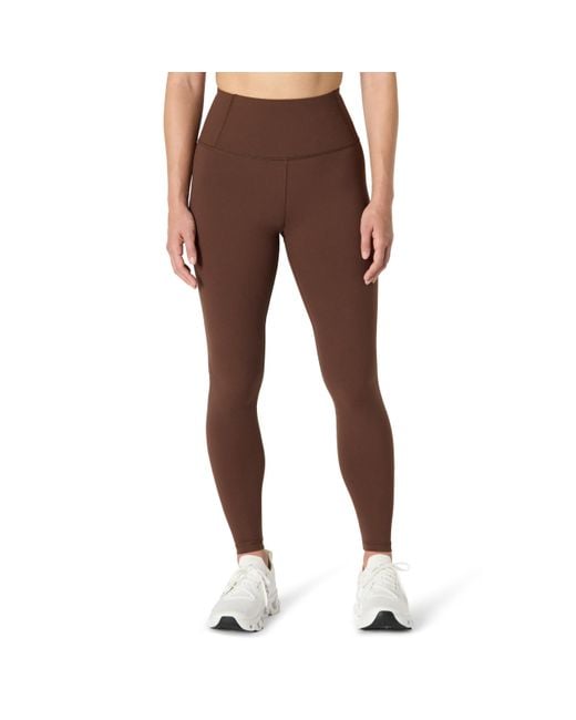 Amazon Essentials Brown Power Sculpt Leggings mit hohem Bund in voller Länge