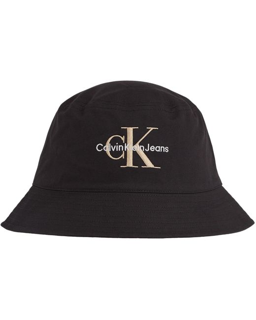 Calvin Klein Black Monogram Bucket Hat K50k510788 for men