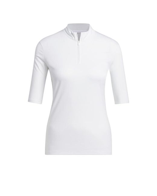 Adidas White Ultimate365 Heat.rdy Polo Shirt Golf