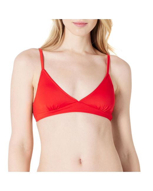 Haut de Maillot de Bain Bikini Classique Soutien Léger Amazon Essentials en coloris Red
