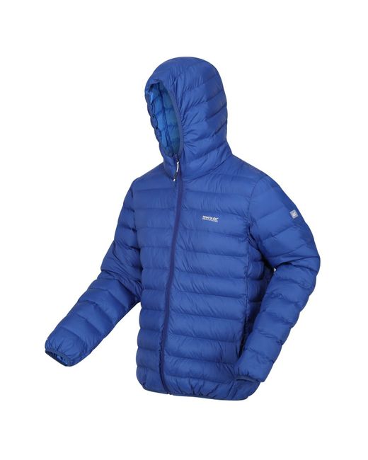Regatta Blue S Hooded Marizion Padded Puffer Jacket for men