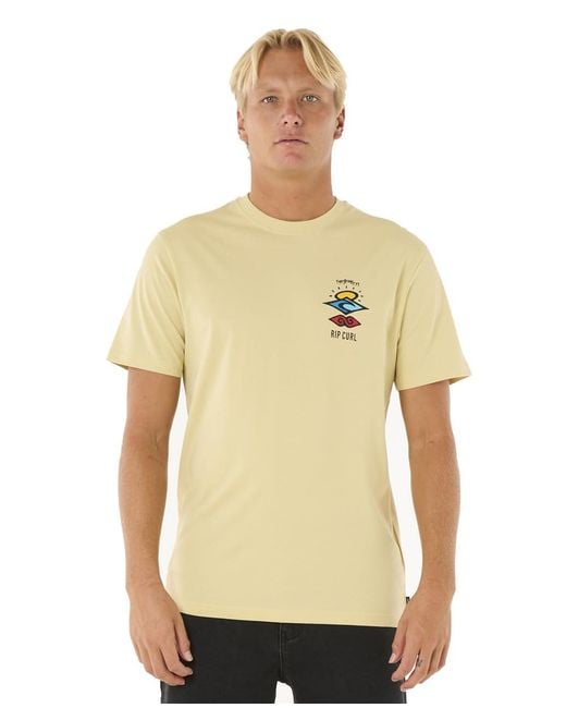 Rip Curl Natural Search Icon T-shirt for men