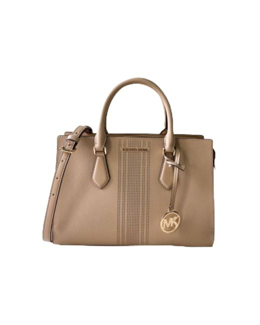 Michael Kors Brown Handbag For Women Sheila Satchel Medium