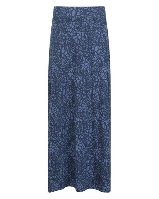 Mountain Warehouse Shore Womens Long Jersey Skirt - Lightweight, Breathable - For Spring Summer & Travel Dark Blue 12