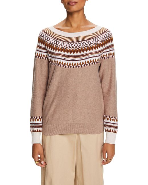 093ee1i301 Sweater Esprit en coloris Natural