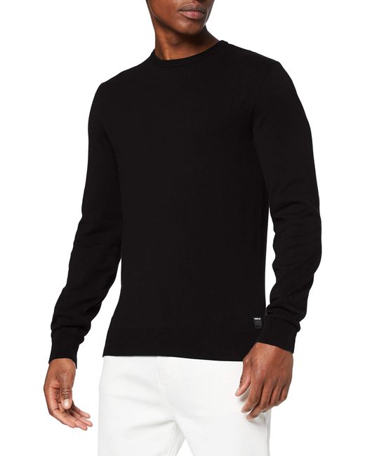 Replay Black Uk2671.000.g22920 Pullover Sweater for men