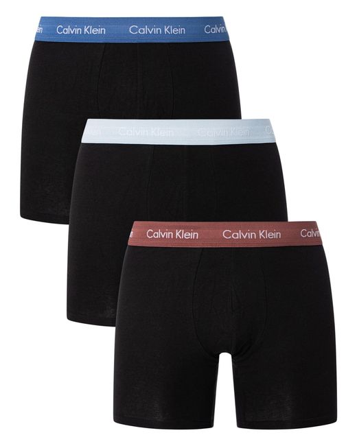Calvin Klein 3er Pack Boxer Briefs Baumwolle mit Stretch in Black für Herren