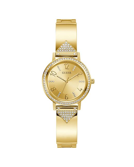Guess Metallic Gw0474l2 Ladies Tri Luxe Gold Watch