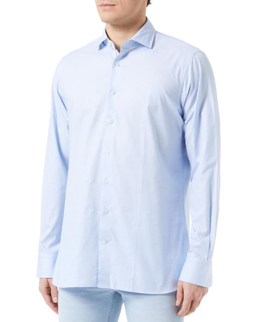 Hackett Blue Eng Stripe Shirt for men