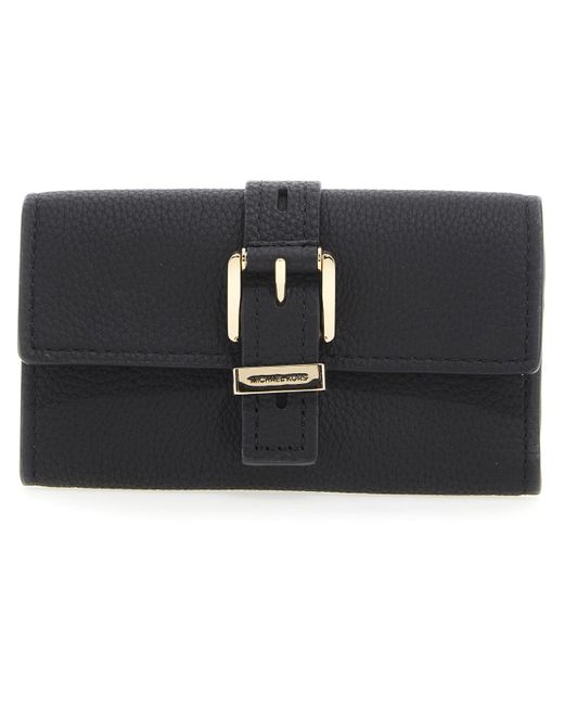 32F4GY5E8L-001 MD FLAP TRIFOLD WALLET BLACK Size One Size Michael Kors