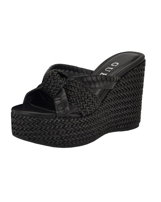 Eveh, Sandali con Zeppa Donna, Nero 001, 39 EU di Guess in Black