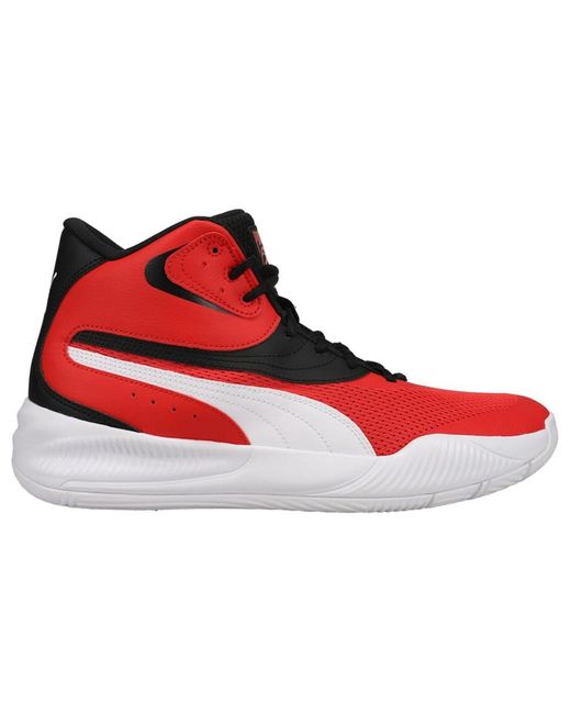 PUMA Triple Mid Basketball-Sneaker in Red für Herren