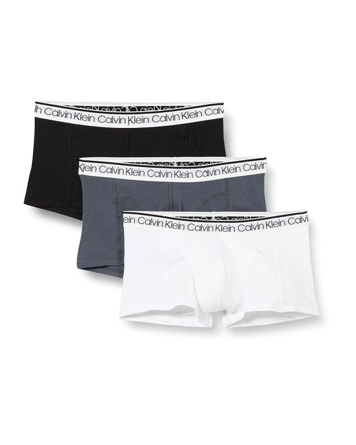 Calvin Klein White 's 3-pack Of Boxers 3 Pk Low Rise Trunks With Stretch for men