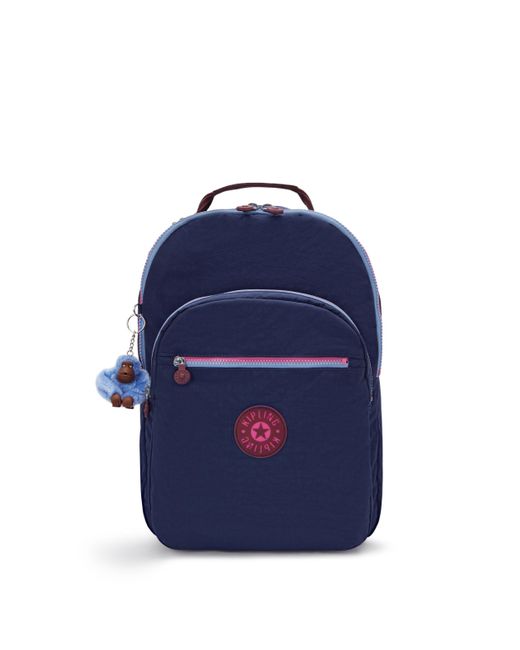 Kipling Seoul Backpack in Blue Lyst UK