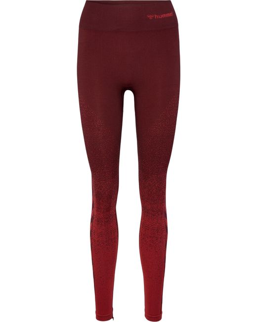 Hummel Red Hmlmt Fade Seamless Mw Tights Yoga Leggings Mit Beecool Technologie