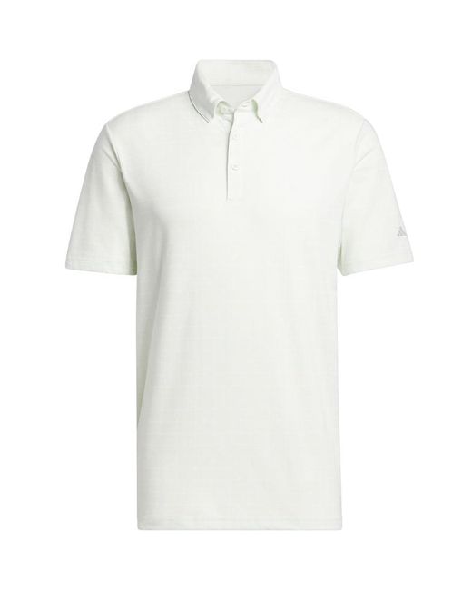 Adidas White Go-to Novelty Golf Polo Shirt for men