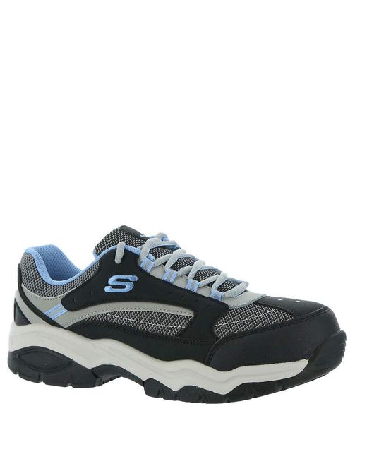 Work Biscoe ST Steel Toe Sneakers di Skechers in Blue