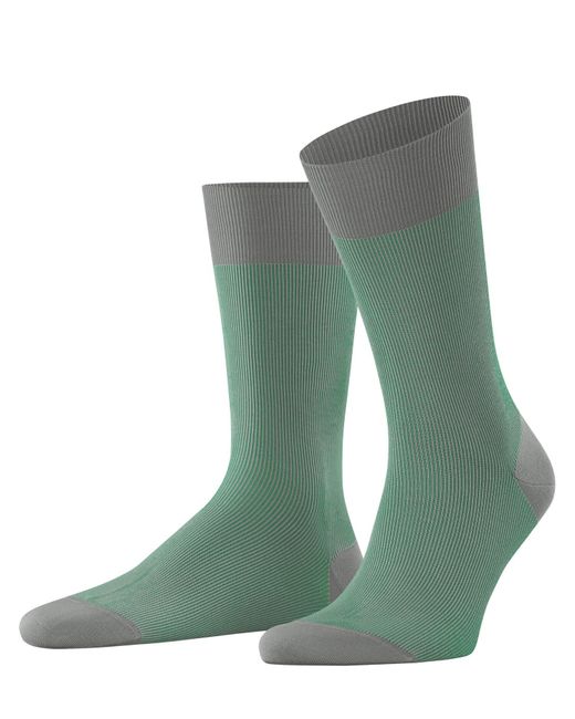 Falke Green Fine Shadow M So Cotton Patterned 1 Pair Socks for men