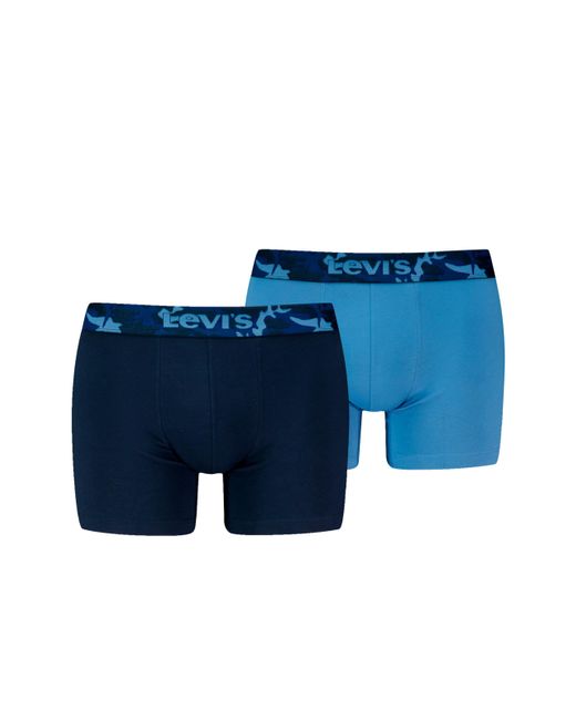 Levi's Blue Camo Waistband Boxer Briefs for men