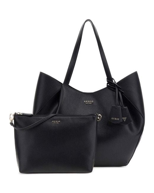 Sac shopper Amorette 2 in 1 Tote Bag Black noir Guess