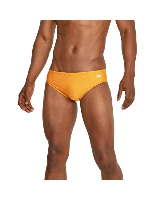 Speedo Orange Standard Swimsuit Brief Endurance+ The One for men