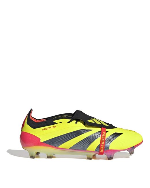 Adidas Yellow S Fold Over Elite Firm Ground Football Boots Green 6.5 Uk for men