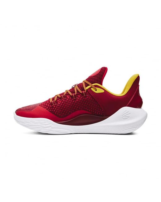 Under Armour Red Callie 11 Fire Bash Basketball Shoes for men