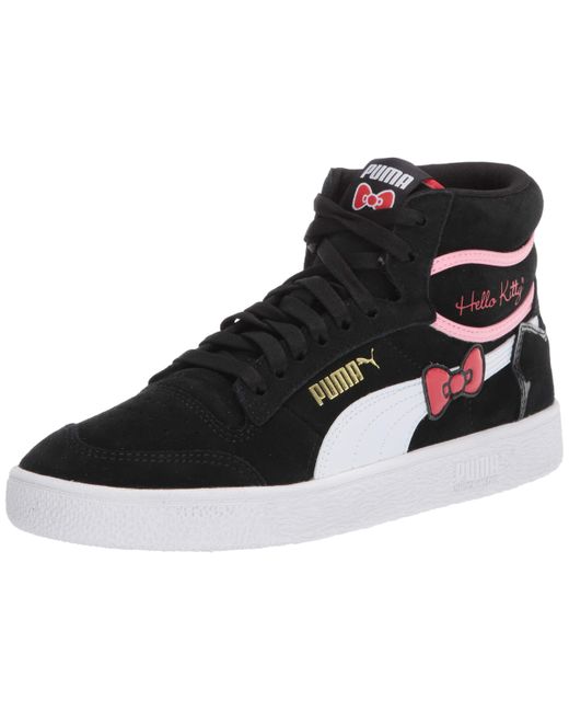 PUMA Black X Hello Kitty Ralph Sampson Mid Women's Sneakers