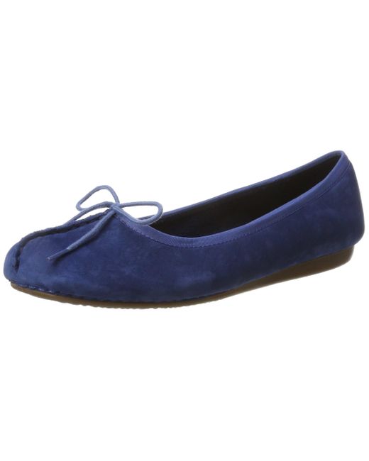 clarks freckle ice navy leather