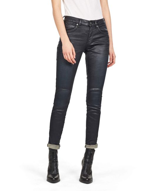 G-Star G-star Jackpant 3d Mid Wmn Skinny Jeans Voor in het Blue
