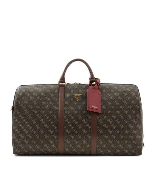 Guess Black Milano Weekender Brown/ochre/burgundy for men