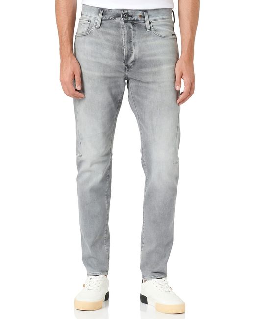 G-Star RAW Gray Scutar 3d Slim Jeans for men