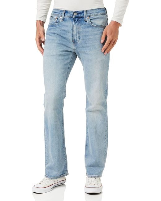 Levi's Blue 527 Slim Boot Cut Z5846 Light Indigo Jeans for men