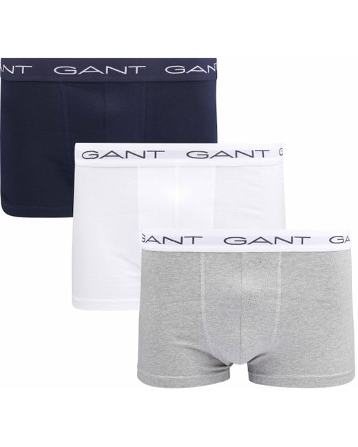 Gant 3-Pack Trunk 3ER Pack in White für Herren