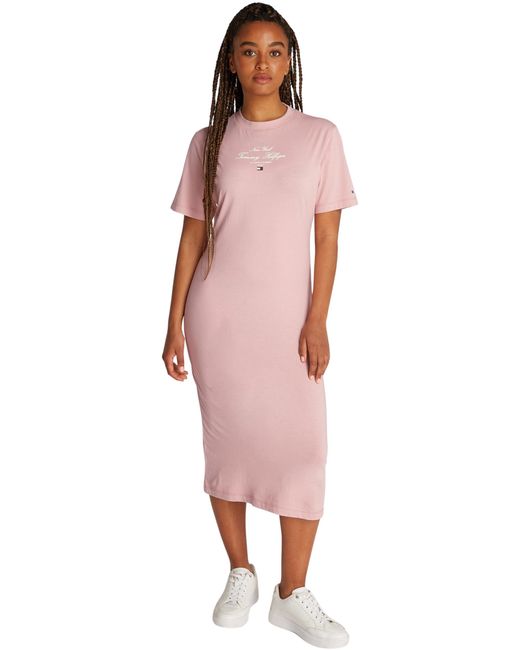 Lauren Trui Zalando Roze Trui Shirt Dress T Shirt Jurk Tommy