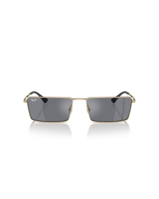 Ray-Ban Black Rb3741 Emy Rectangular Sunglasses