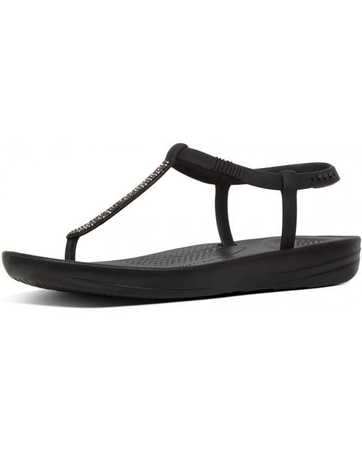 Fitflop Iqushion Splash Sparkle Sandal 2019 Black