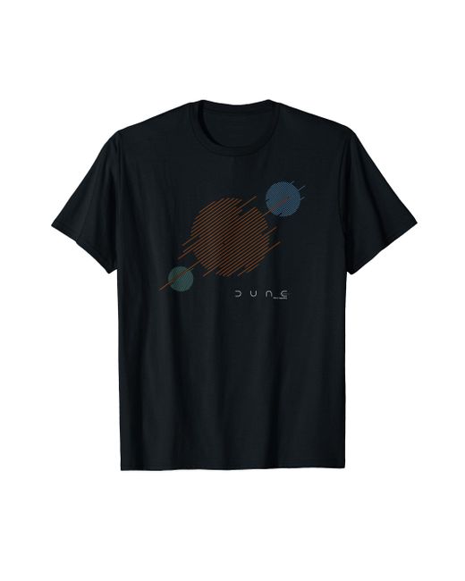 Dune Black Dune Universe Planets Logo T-shirt