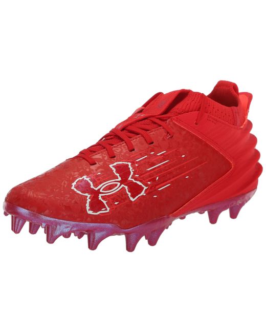 Under Armour Red Blur Smoke Suede 2.0 Mc Football Shoe, for men