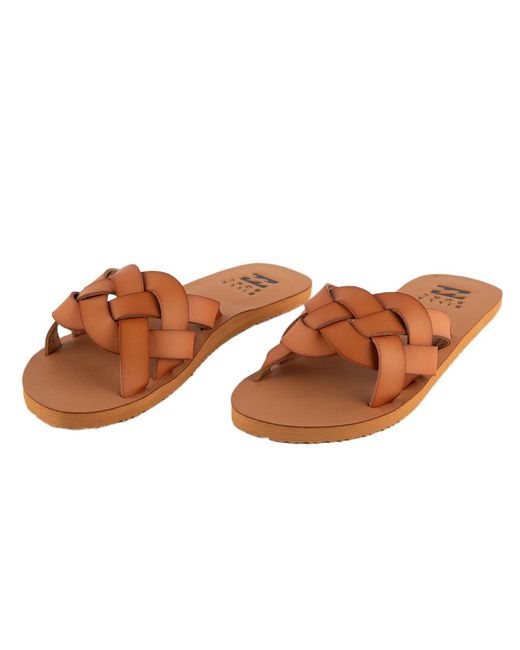 Billabong Brown Lana Slide Sandals for men
