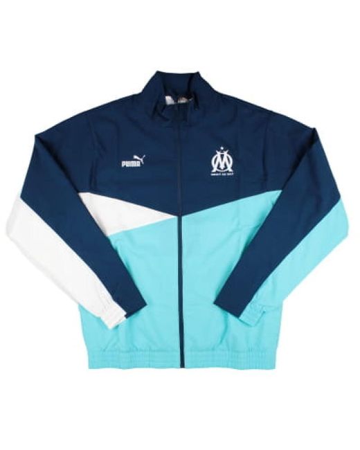 PUMA Blue 2023-2024 Marseille Woven Jacket for men