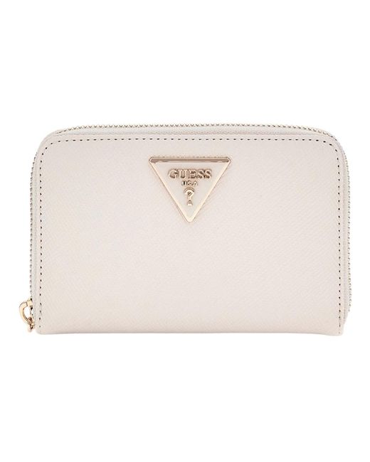 Laurel SLG Medium Zip Around Guess de color Black