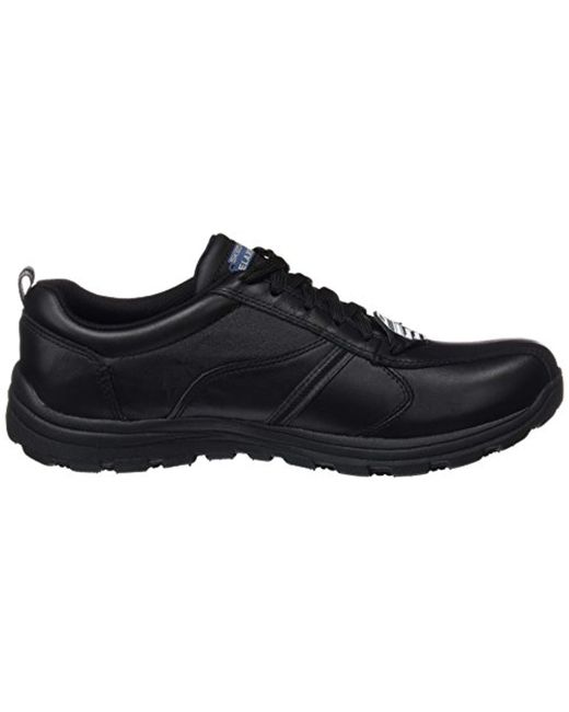 skechers lace up sneakers hombre negro