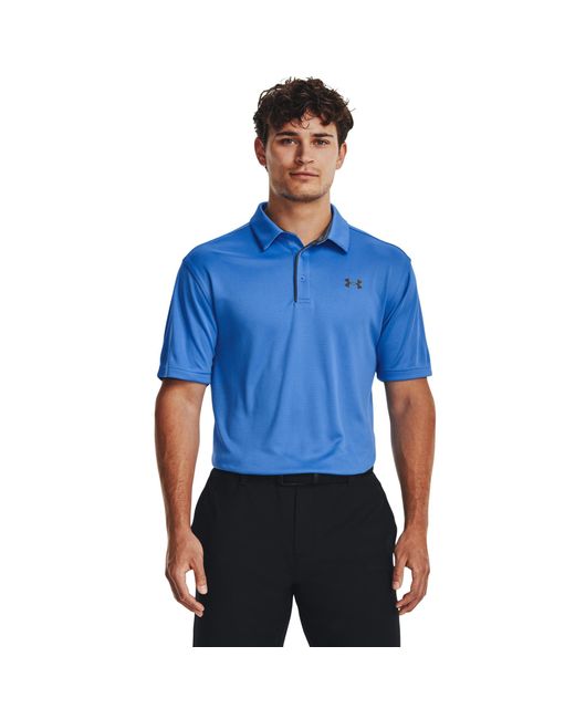 Under Armour Tech Golf Polo T-shirt in het Blue voor heren