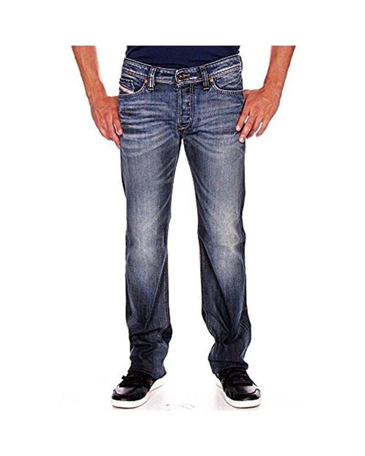 DIESEL Blue Viker Regular Slim Straight-leg Jean 0885k for men